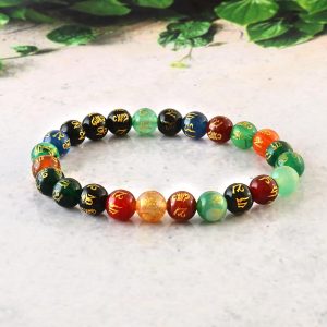 Tibetan Mantra Protection & Positivity Bracelet - Image 3